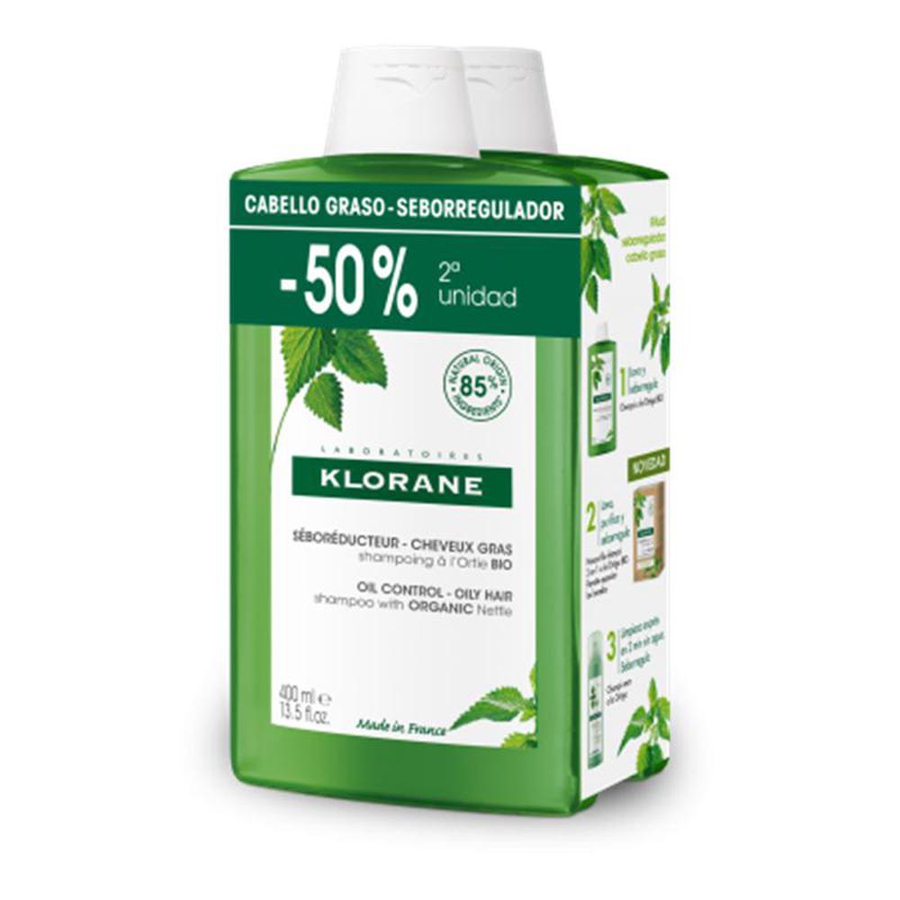 Klorane champu ortiga 2x400ml