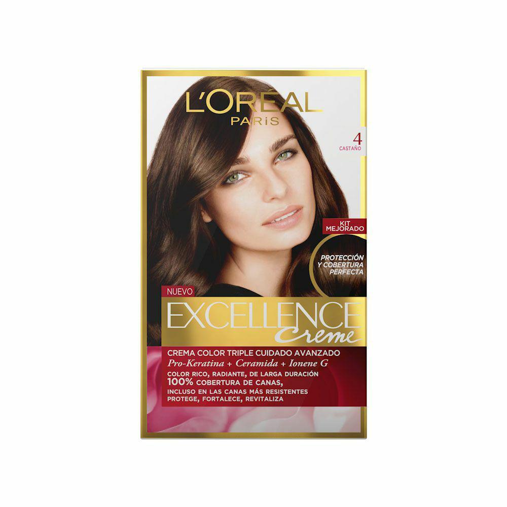 L'oreal excellence nº 4 castaño