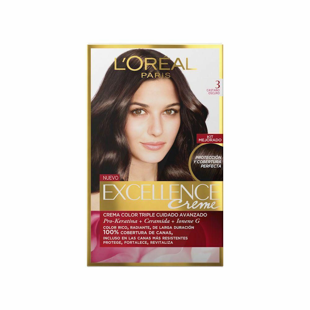L'oreal excellence nº 3 castaño oscuro