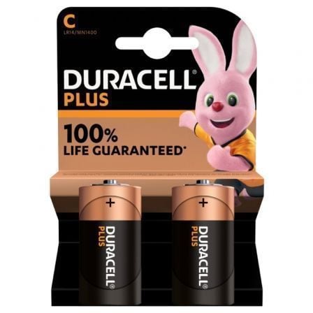 Pack 2 Pilas C Duracell LR14 1.5V Alcalinas - Energía Duradera