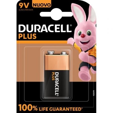 Pila Duracell Plus 9V Alcalina MN1604