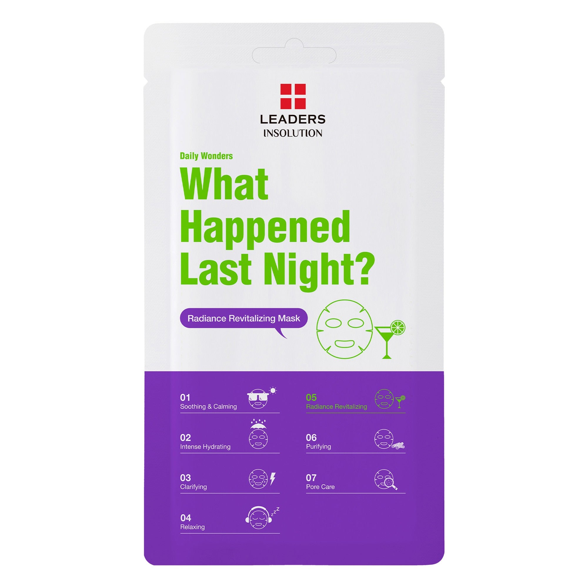 DAILY WONDERS WHAT HAPPENED LAST NIGHT?  RADIANCE REVITALIZING MASK
