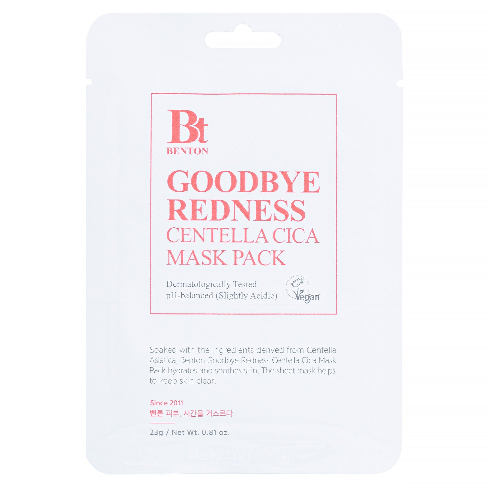 GOODBYE REDNESS CENTELLA CICA MASK